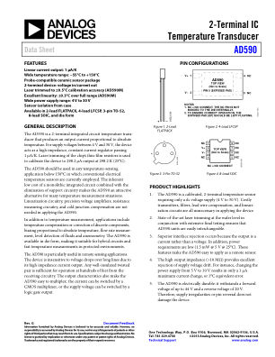 AD590 数据手册首页
