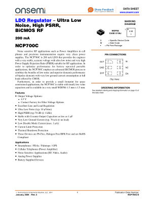 NCP700C datasheet cover page