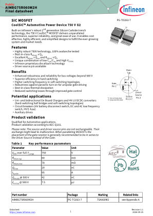 AIMBG75R060M2H datasheet cover page
