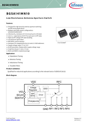 BGSA141MN10 datasheet cover page