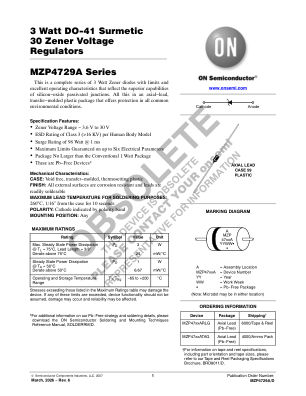 MZP4729A 数据手册首页