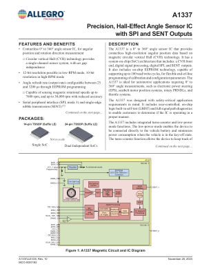 A1337 datasheet cover page