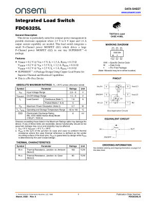 FDC6325L 数据手册首页