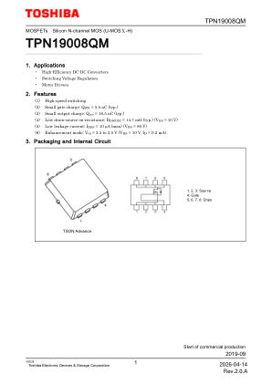 TPN19008QM datasheet cover page