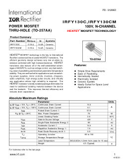 IRFY130CM datasheet cover page