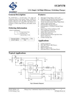 SY20717BFAC datasheet cover page