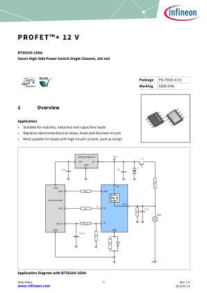 BTS5200-1ENA datasheet cover page