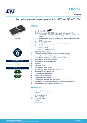 STGAP4S datasheet cover page