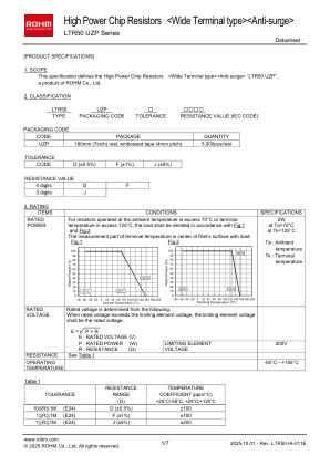 LTR50UZPJ 数据手册首页