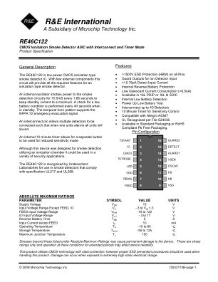 RE46C122E16F datasheet cover page