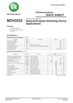 MCH3333 数据手册首页