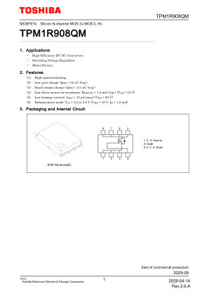 TPM1R908QM 数据手册首页