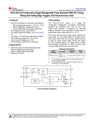 TPUL1G113-Q1 数据手册首页