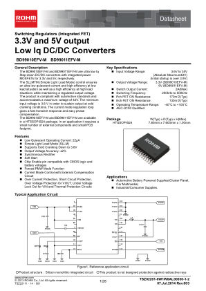 BD99011EFV-M datasheet cover page