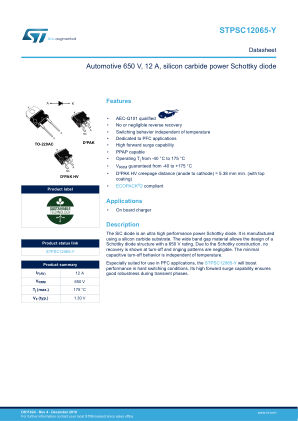 STPSC12065-Y datasheet cover page