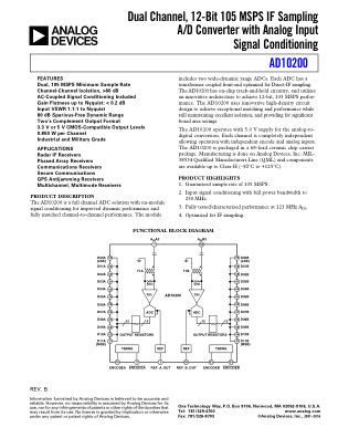 AD10200 数据手册首页
