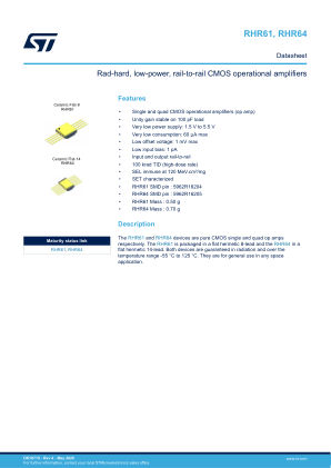 RHR61 datasheet cover page