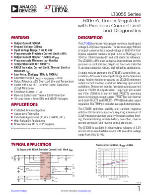 LT3055 datasheet cover page