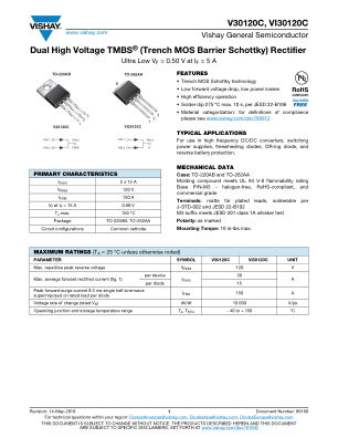 V30120C datasheet cover page