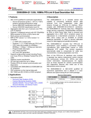 DS90UB964-Q1 datasheet cover page