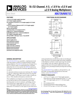 ADG726 datasheet cover page