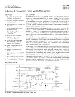 UC3524AM datasheet cover page