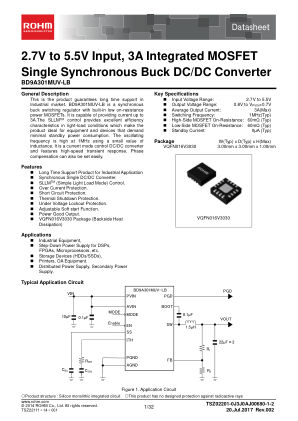 BD9A301MUV-LB datasheet cover page
