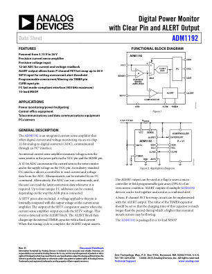ADM1192 数据手册首页