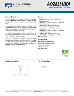 AOZ8251BDI-12 datasheet cover page