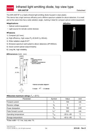 SIR-34ST3F 数据手册首页