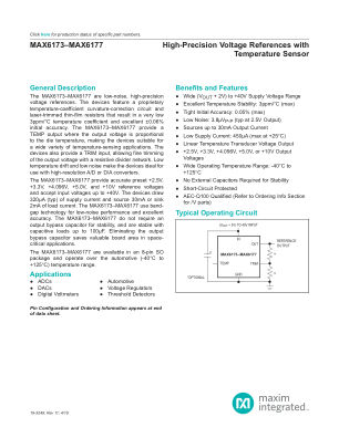 MAX6173-MAX6177 datasheet cover page