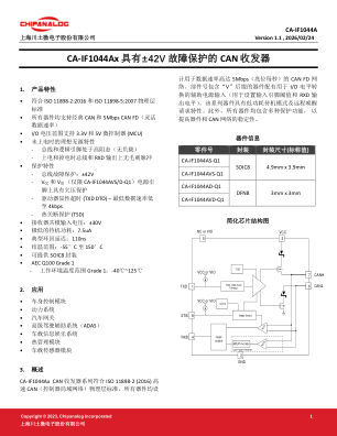 CA-IF1044AX datasheet cover page