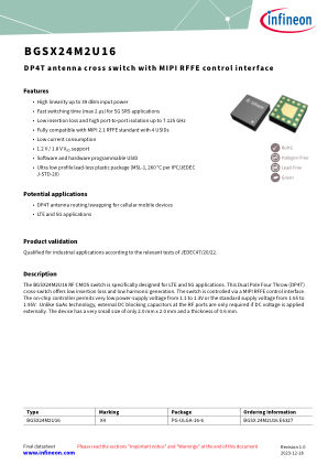 BGSX24M2U16 datasheet cover page