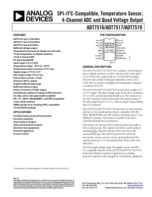 ADT7516 datasheet cover page