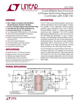1703FA datasheet cover page
