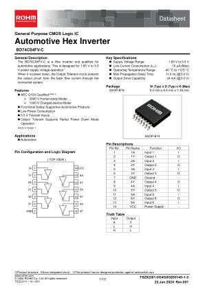 BD74C04FV-C datasheet cover page
