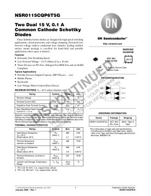 NSR0115CQP6 datasheet cover page