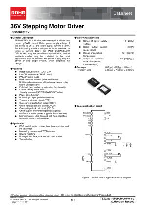 BD68620EFV datasheet cover page