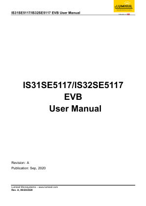 IS31SE5117-QFLS3-EBGUI datasheet cover page