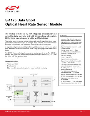 SI1175E2-B2-GM datasheet cover page