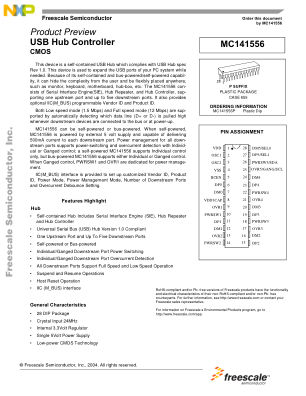 MC141556 datasheet cover page