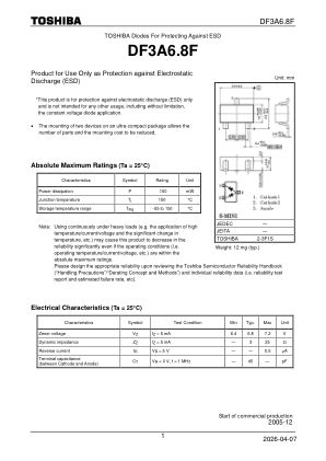 DF3A6.8F datasheet cover page