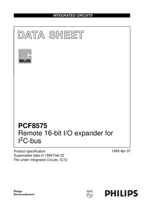 PCF8575 数据手册首页