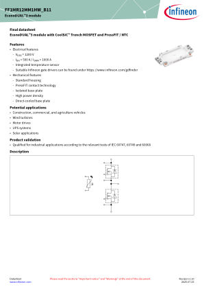 FF1MR12MM1HW-B11 datasheet cover page