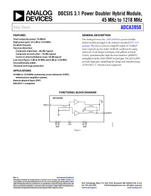 ADCA3950 datasheet cover page