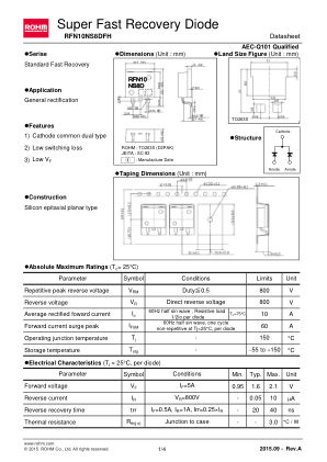 RFN10NS8DFH 数据手册首页