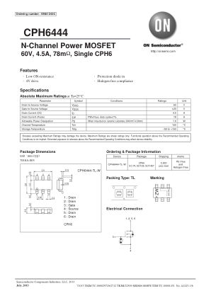 CPH6444 datasheet cover page