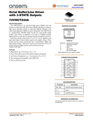 74VHCT244A datasheet cover page