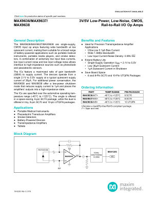 MAX9636-MAX9638 datasheet cover page