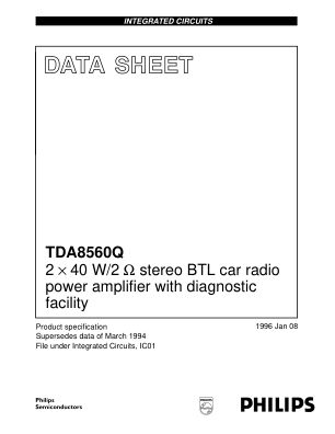 TDA8560Q 数据手册首页